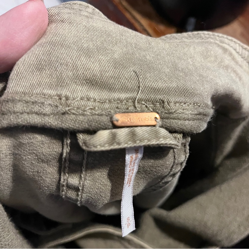 Free People Collapsing Twill Military Jacket - Tan - Picture 2 of 8